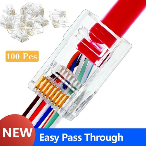 100pcs rj45 pass through - rj45,