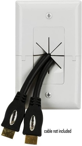 Split wall plate - flexible, open