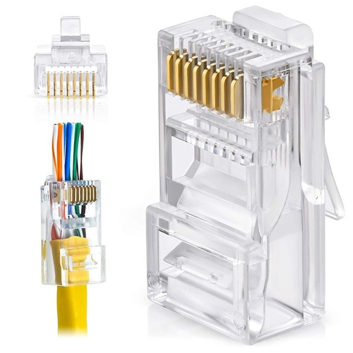 Cat6 rj45 pass - pass, through